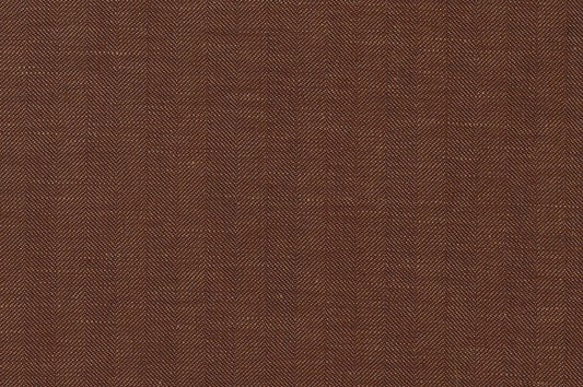 Dormeuil Fabric Brown Herringbone 60% Wool 40% Linen (Ref-882203)