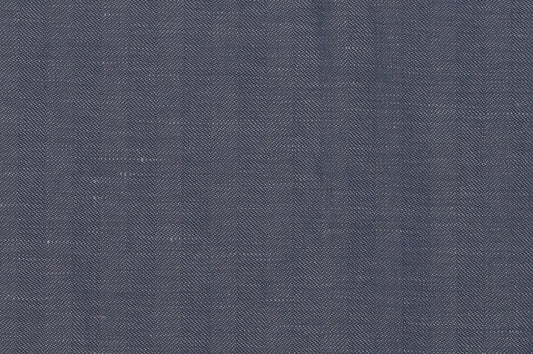 Dormeuil Fabric Blue Herringbone 60% Wool 40% Linen (Ref-882205)