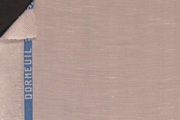 Dormeuil Fabric Beige Herringbone 60% Wool 40% Linen (Ref-882207)