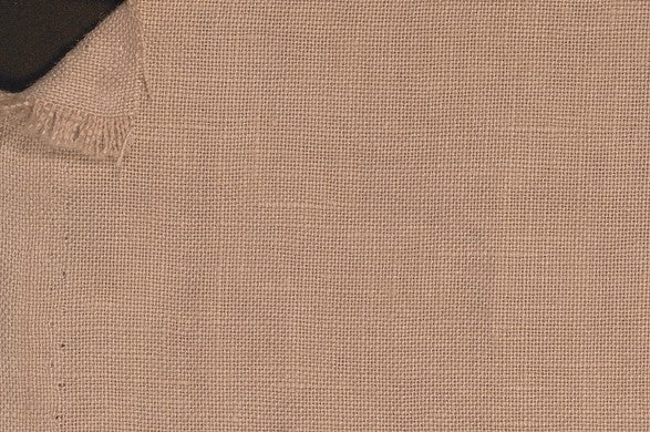 Dormeuil Fabric Beige Plain 100% Linen (Ref-882502)