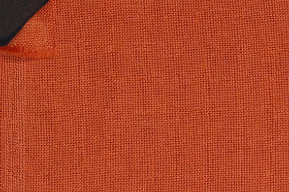 Dormeuil Fabric Orange Plain 100% Linen (Ref-882503)