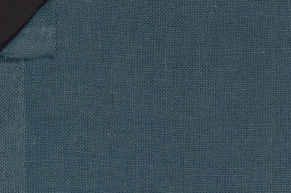 Dormeuil Fabric Blue Plain 100% Linen (Ref-882507)
