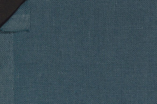 Dormeuil Fabric Blue Plain 100% Linen (Ref-882507)