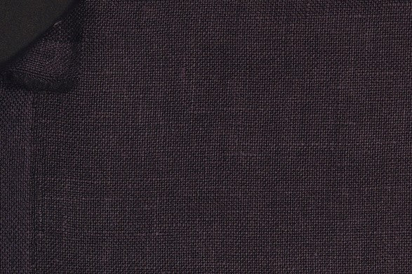 Dormeuil Fabric Navy Plain 100% Linen (Ref-882508)