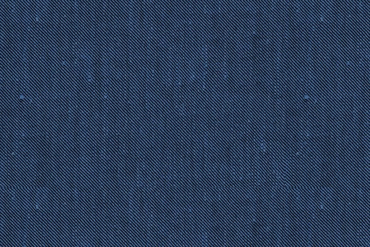 Dormeuil Fabric Blue Twill 54% Linen 44% Cotton 2% Lycra (Ref-885316)