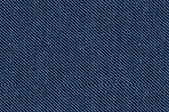 Dormeuil Fabric Blue Twill 54% Linen 44% Cotton 2% Lycra (Ref-885316)