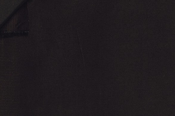 Dormeuil Fabric Black Plain 97% Cotton 3% Elastane (Ref-885401)