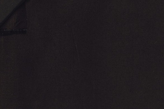 Dormeuil Fabric Black Plain 97% Cotton 3% Elastane (Ref-885401)