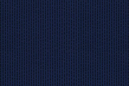 Dormeuil Fabric Blue Stripe 16% Silk 63% Cotton 16% Polyamide 5% Lycra (Ref-885502)