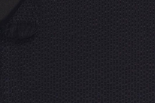 Dormeuil Fabric Navy Stripe 16% Silk 63% Cotton 16% Polyamide 5% Lycra (Ref-885503)