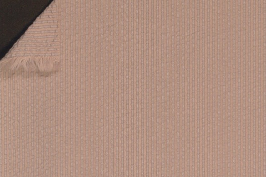 Dormeuil Fabric Beige Stripe 16% Silk 63% Cotton 16% Polyamide 5% Lycra (Ref-885506)