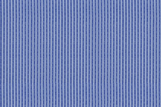Dormeuil Fabric Blue Stripe 16% Silk 63% Cotton 16% Polyamide 5% Lycra (Ref-885508)
