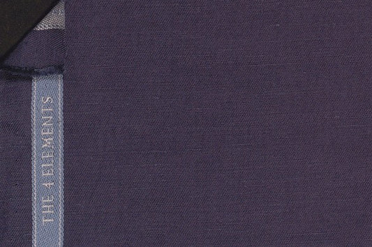 Dormeuil Fabric Navy Plain 59% Linen 41% Silk (Ref-896108)