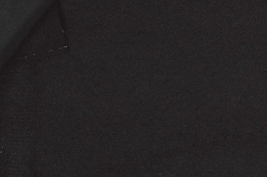 Dormeuil Fabric Black Plain 100% Wool (Ref-994305)