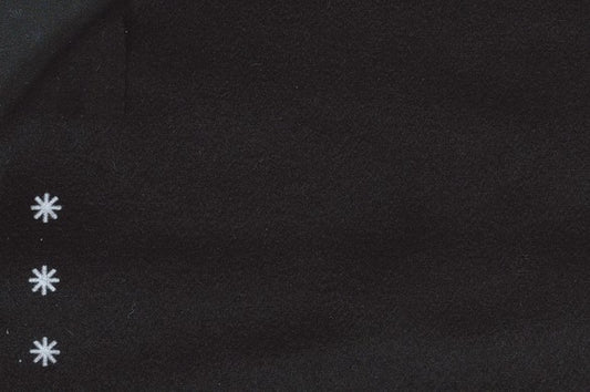 Dormeuil Fabric Black Plain 90% Wool 10% Cashmere (Ref-994322)