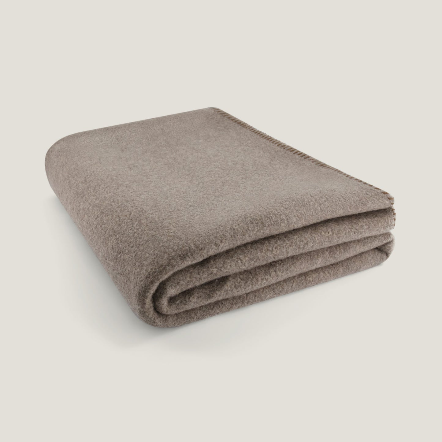 Pure Double Cashmere Throw Taupe トープ 灰褐色