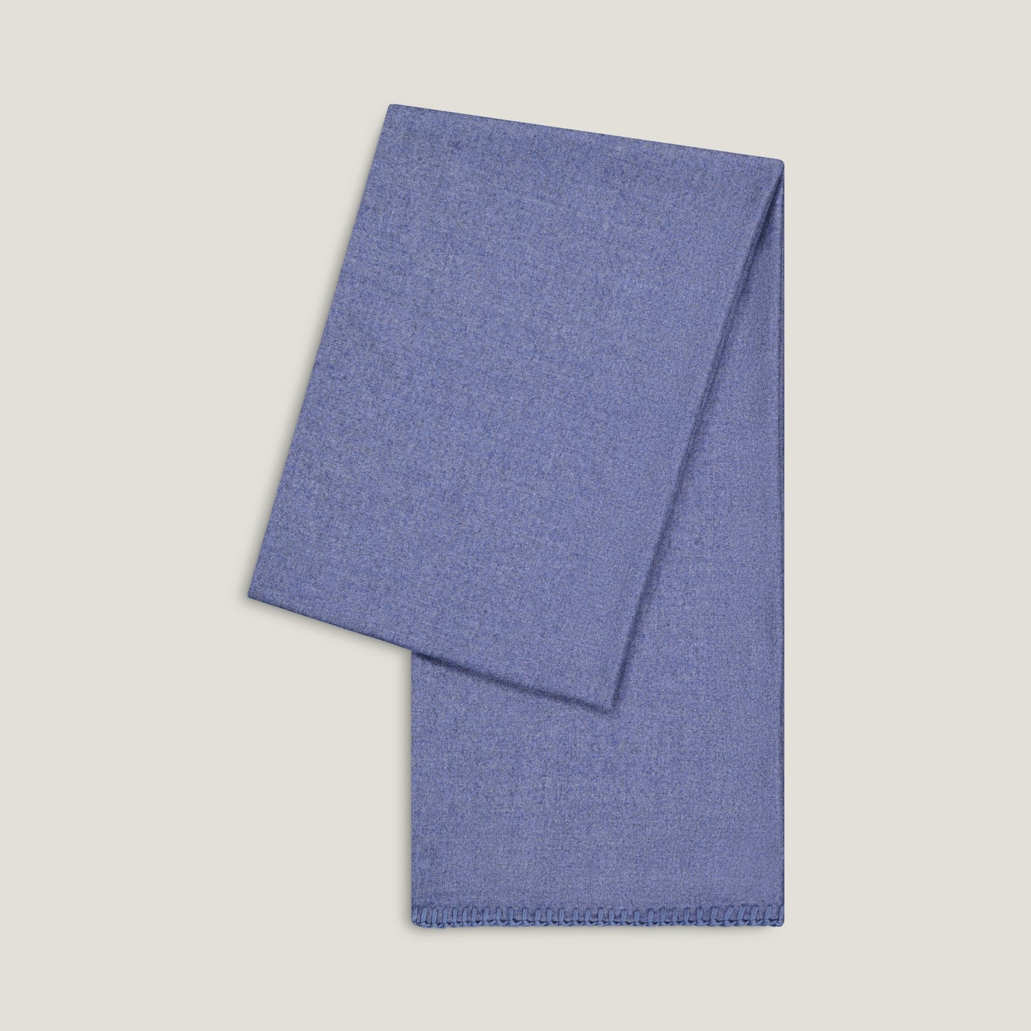 Vicuña, Wool & Silk Scarf Blue