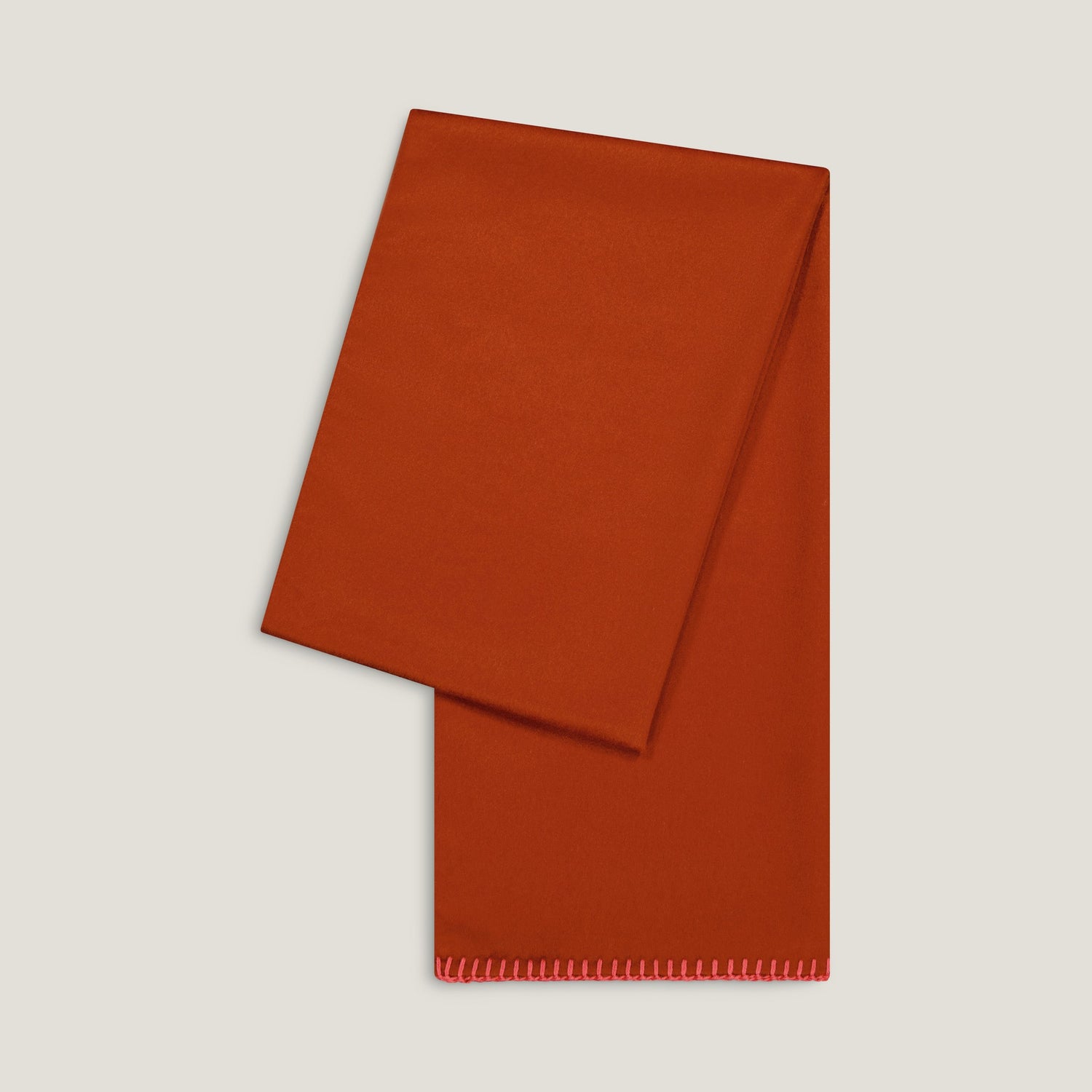 Pure Cashmere Scarf Rust Rouille サビ 铁锈色