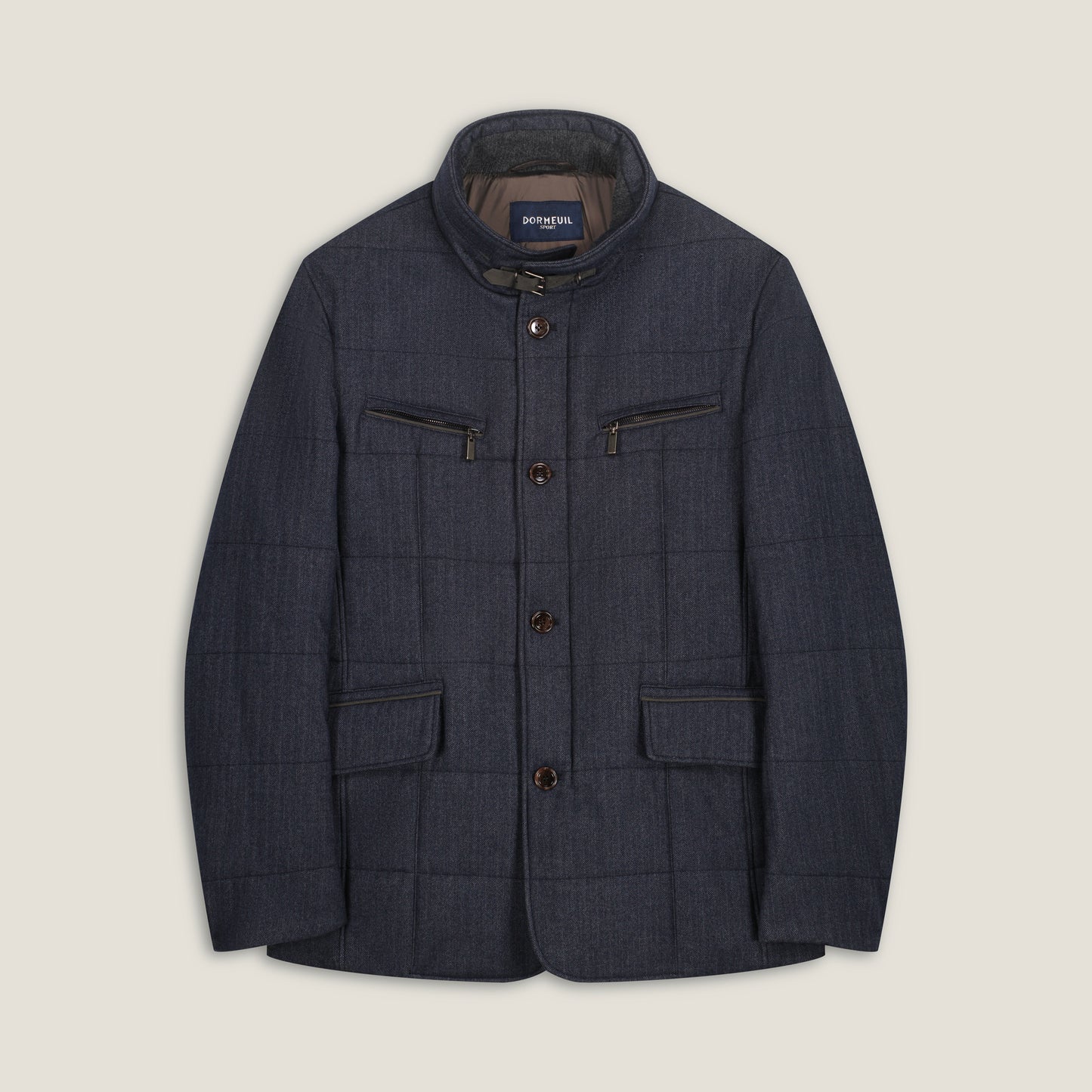 Comfort Quilted Down Jacket Blue