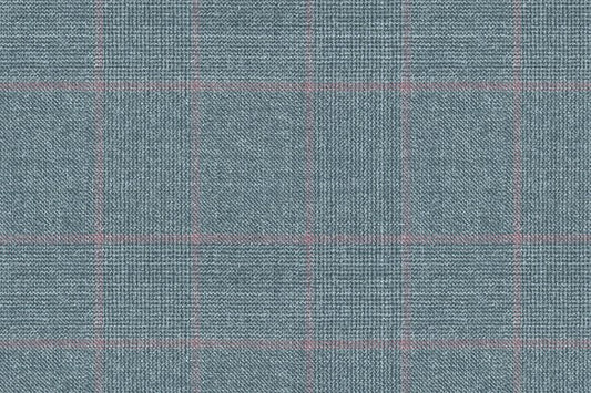 Dormeuil Fabric Grey Check 73% Wool 27% Silk (Ref-170051)