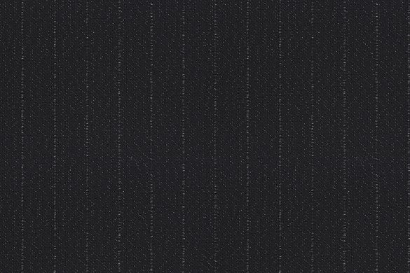 Dormeuil Fabric Black Stripe 80% Wool 20% Polyester (Ref-204116)