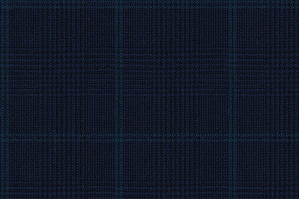 Dormeuil Fabric Navy Check 100% Wool (Ref-301602)