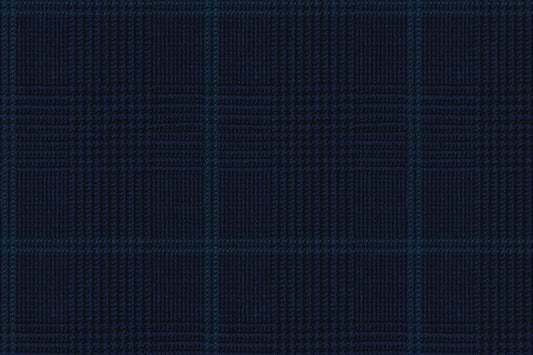 Dormeuil Fabric Navy Check 100% Wool (Ref-301602)