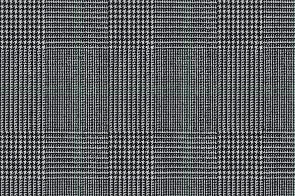 Dormeuil Fabric Black/White Check 100% Wool (Ref-301603)