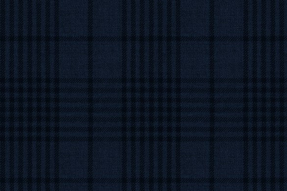 Dormeuil Fabric Blue Check 100% Wool (Ref-301614)
