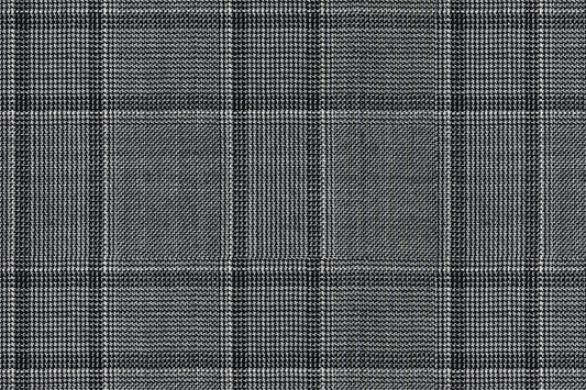 Dormeuil Fabric Black/White Check 100% Wool (Ref-301663)