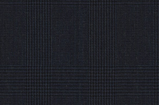 Dormeuil Fabric Navy Check 100% Wool (Ref-313085)