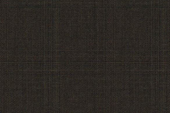 Dormeuil Fabric Brown Check 100% Wool (Ref-313088)