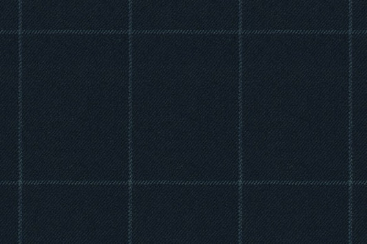 Dormeuil Fabric Navy Check 100% Wool (Ref-313089)