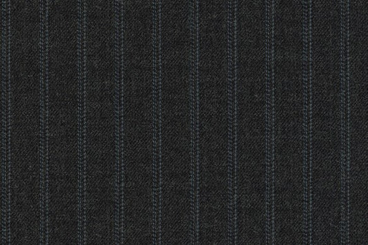 Dormeuil Fabric Grey Stripe 100% Wool (Ref-313091)