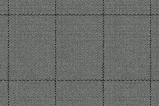Dormeuil Fabric Grey Check 100% Wool (Ref-313104)