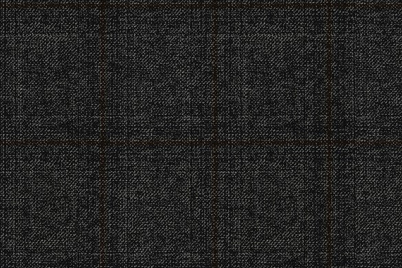 Dormeuil Fabric Grey Check 100% Wool (Ref-315001)