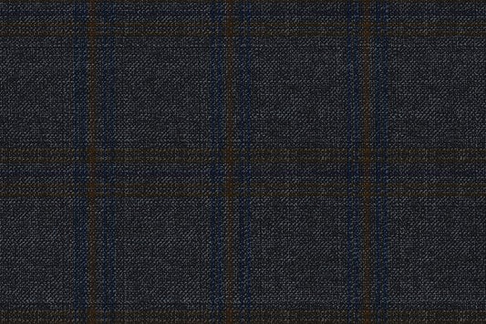 Dormeuil Fabric Navy Check 100% Wool (Ref-315002)