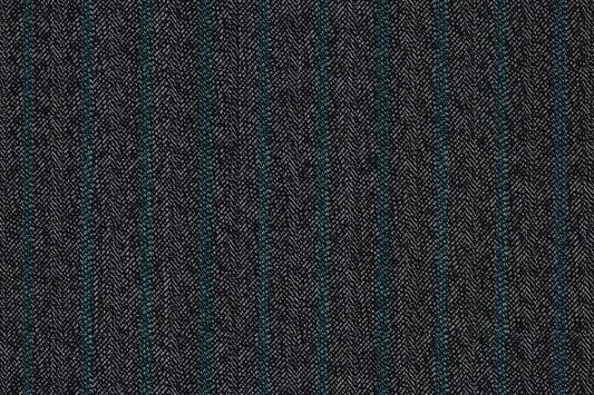 Dormeuil Fabric Grey Stripe 100% Wool (Ref-315053)