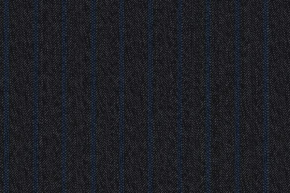 Dormeuil Fabric Grey Stripe 100% Wool (Ref-315054)