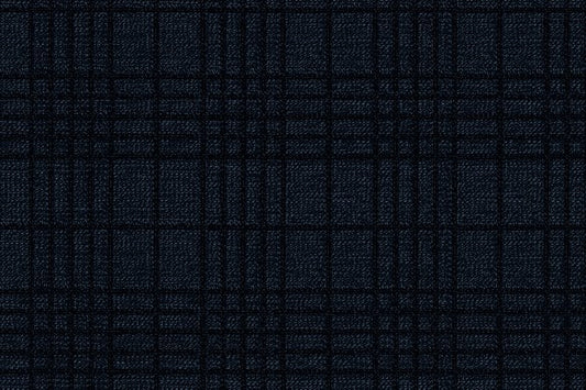 Dormeuil Fabric Navy Check 100% Wool (Ref-315061)
