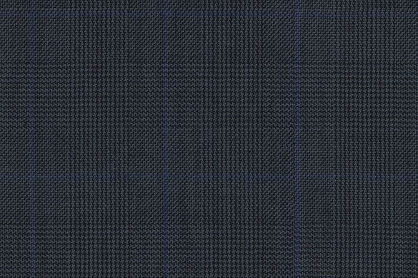 Dormeuil Fabric Navy Check 100% Wool (Ref-321004)