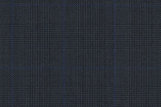 Dormeuil Fabric Navy Check 100% Wool (Ref-321004)