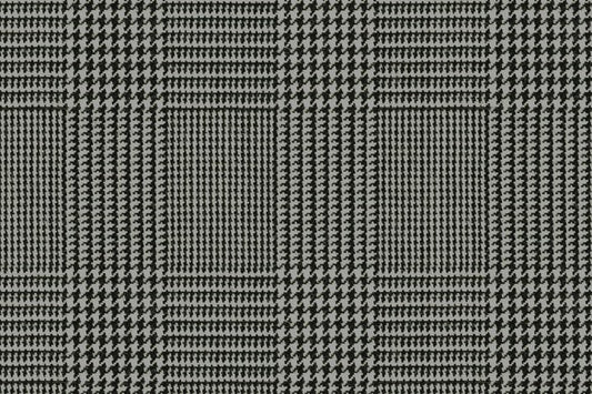 Dormeuil Fabric Black/White Check 100% Wool (Ref-321013)