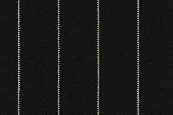 Dormeuil Fabric Black Stripe 100% Wool (Ref-321015)