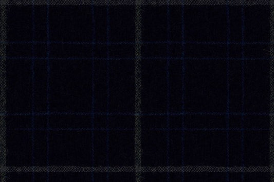 Dormeuil Fabric Navy Check 100% Wool (Ref-407039)