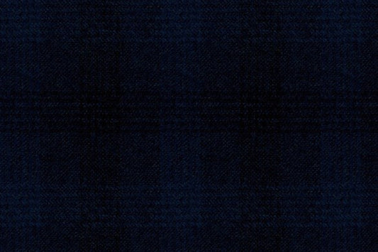 Dormeuil Fabric Blue Check 100% Wool (Ref-407087)