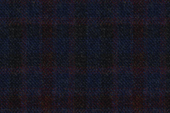 Dormeuil Fabric Navy Check 100% Wool (Ref-414001)