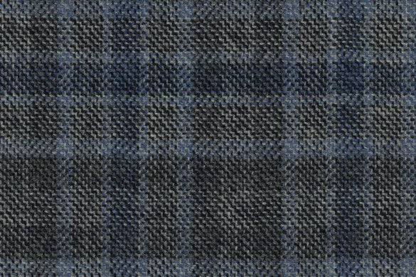 Dormeuil Fabric Blue Check 100% Wool (Ref-414002)