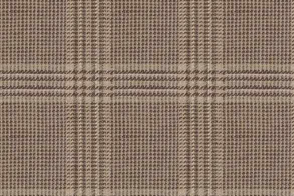 Dormeuil Fabric Beige Check 53% Wool 47% Linen (Ref-417651)