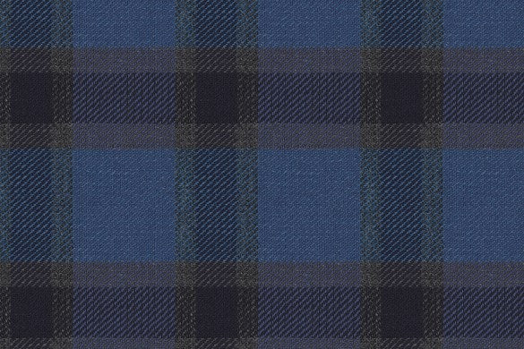 Dormeuil Fabric Navy Check 53% Wool 47% Linen (Ref-417656)